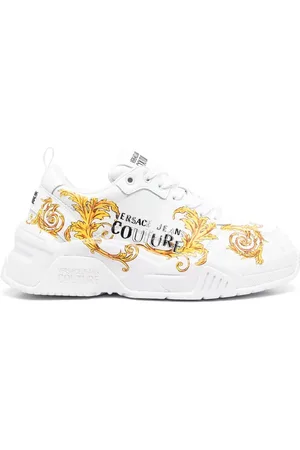VERSACE Tenis con logo estampado lateral