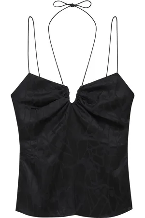 ANINE BING Top de tirantes finos Papillon