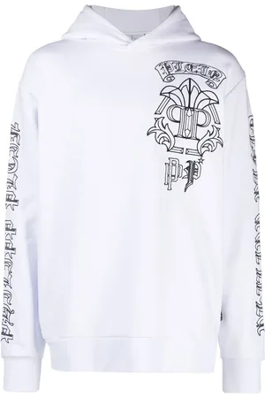 Philipp Plein Hoodie con logo bordado y motivo Skull