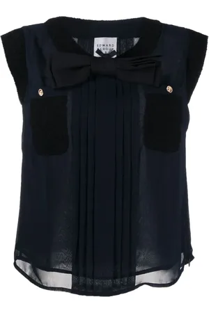 Edward Achour Paris Top con detalle de moño