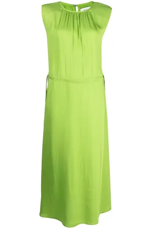 YVES SALOMON Vestido midi con pliegues