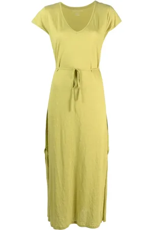 Majestic Vestido con cuello en U manga corta