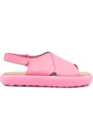 Camper Sandalias con tiras cruzadas y suela gruesa