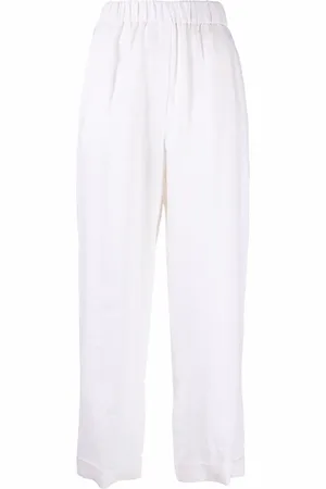 PESERICO SIGN Pantalones capri con diseño ancho