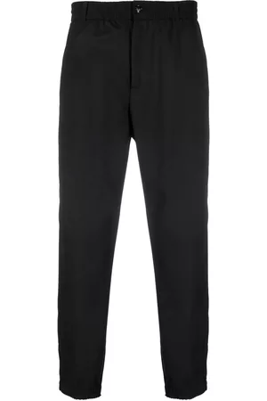 Emporio Armani Pantalones tapered con pretina elástica