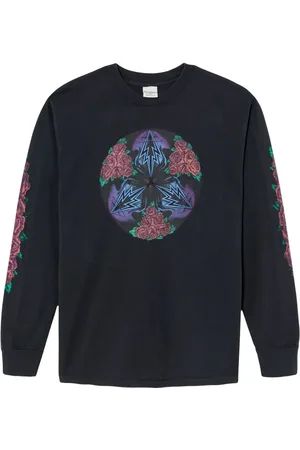 RE/DONE Sudadera con estampado de rosa