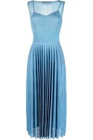 ANTONINO VALENTI Vestido con falda de pliegues