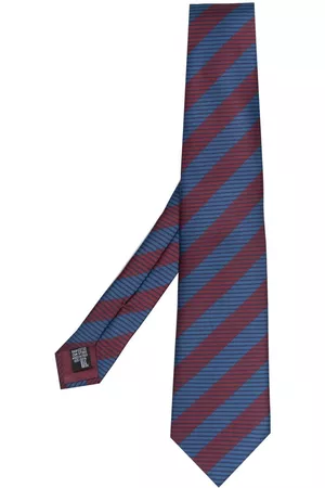 Armani Hombre Corbatas - Diagonal-pattern silk tie