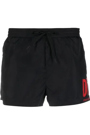 Diesel Shorts de playa con logo estampado