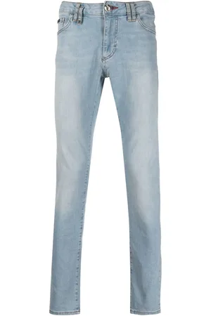 Philipp Plein Jeans slim con placa del logo