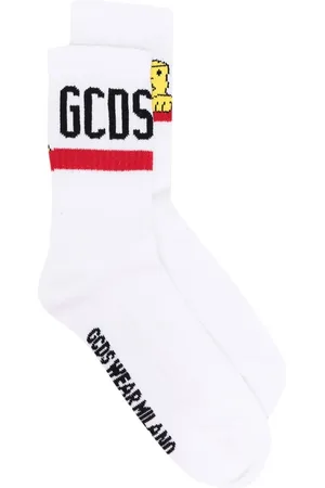 GCDS Calcetines con logo bordado