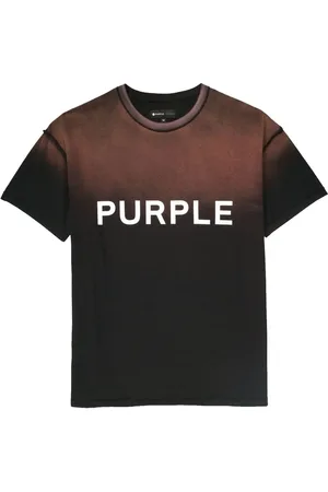 Purple Brand Playera degradado con logo estampado
