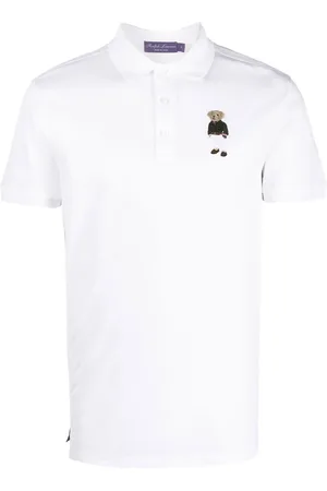 Ralph Lauren Playera tipo polo con motivo Polo Bear
