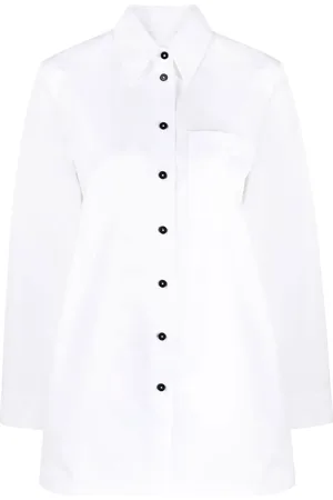 Jil Sander Camisa manga larga con bolsillo de parche