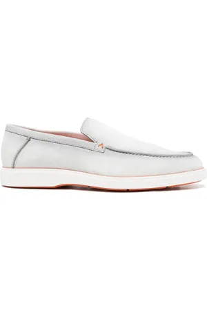 santoni Mocasines slip-on de gamuza