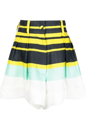 Bambah Shorts de tiro alto a rayas