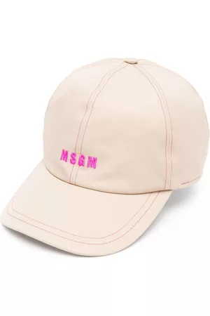 Msgm Mujer Gorras - Logo-embroidered baseball cap