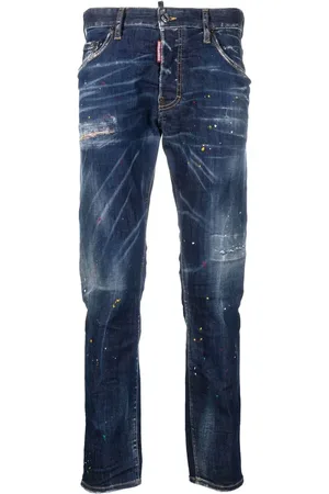 Dsquared2 Jeans slim con estampado de salpicaduras de pintura