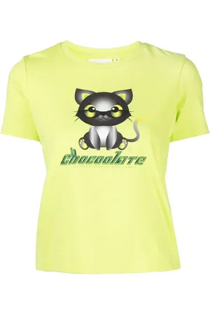 Chocoolate Playera con logo y gato estampados