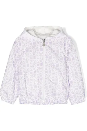Moncler Chamarra con capucha y logo estampado