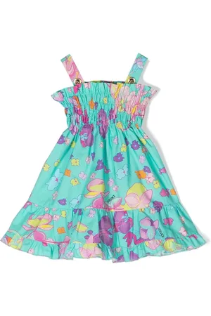 VERSACE Vestido sin mangas con estampado floral