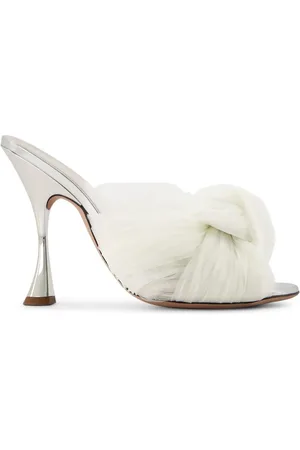 Giambattista Valli Mules Maxi Bow con tacón de 110mm