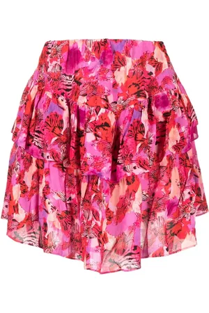 IRO Falda con volantes y estampado floral