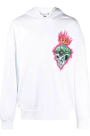 Philipp Plein Hoodie Love Tattoo con manga larga