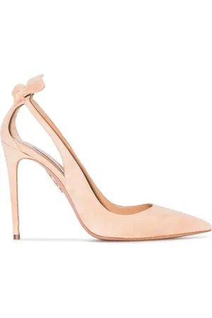 Aquazzura Zapatillas con tacón de 105mm y moño