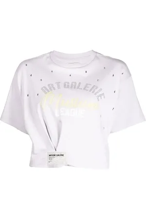 Musium Div. Playera con detalles de cristal