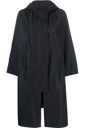 YVES SALOMON Impermeable con capucha y cordones