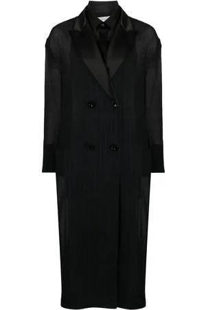 SACAI Gabardina con efecto de gasa a capas