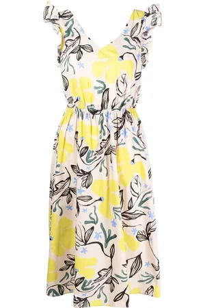Paul Smith Vestido midi con estampado floral