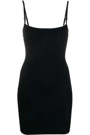 MISBHV Vestido corto tejido de canalé