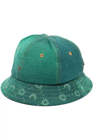 Marine Serre Gorros - Gorro de mezclilla con monograma