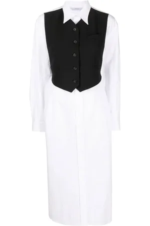 pushBUTTON Vestido camisero con detalle de chaleco