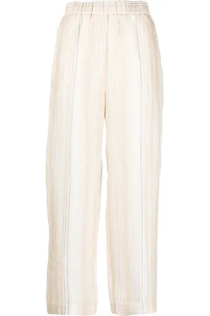 PESERICO SIGN Pantalones palazzo con rayas estampadas