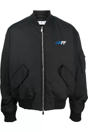 OFF-WHITE Chamarra bomber con logo bordado