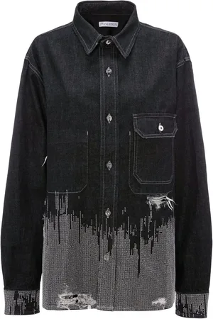 J.W.Anderson Camisa de mezclilla con apliques
