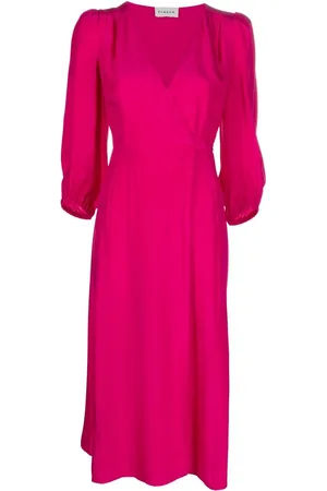 P.A.R.O.S.H. Vestido midi con diseño cruzado