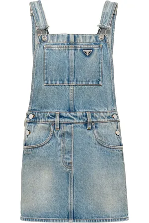 Prada Vestido con placa del logo