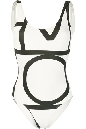 Totême Traje de baño con monograma estampado
