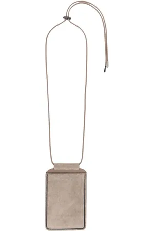 Brunello Cucinelli Funda para celular con logo en relieve