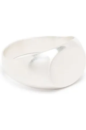 Jil Sander Anillo de sello en plata de ley
