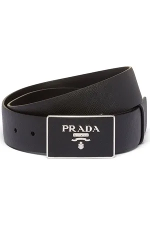 Prada Cinturón con placa del logo