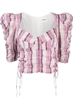 Marant Etoile Top estampado a cuadros