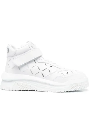 VERSACE Tenis altos con agujetas