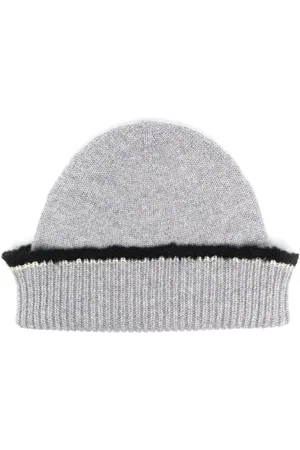 Barrie Gorro de cachemira tejido de canalé