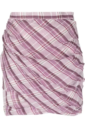 Marant Etoile Falda corta con motivo de cuadros