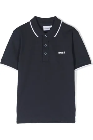 HUGO BOSS Playera tipo polo con logo estampado